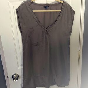 Eileen fisher   Elegant Taupe Tunic Top large medium